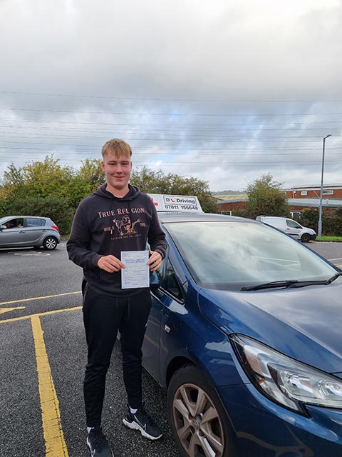 Jack Foden Passed Driving Test with DL Driving Poole Bournemouth