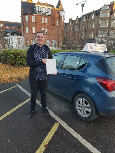 Josh Passed Driving Test with DL Driving Poole Bournemouth