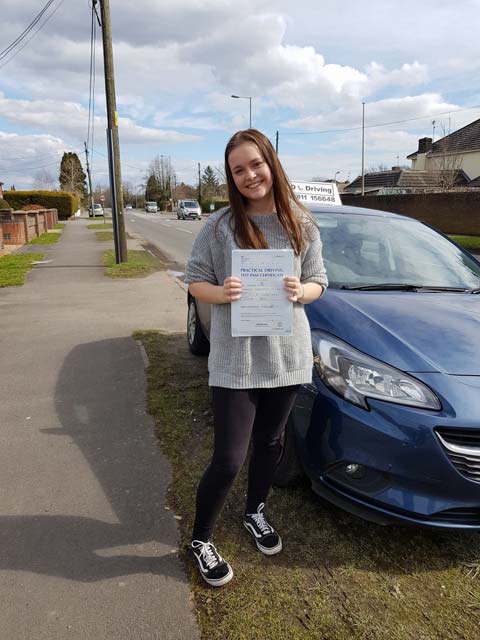 Lauren Passed Driving Test with DL Driving Poole Bournemouth
